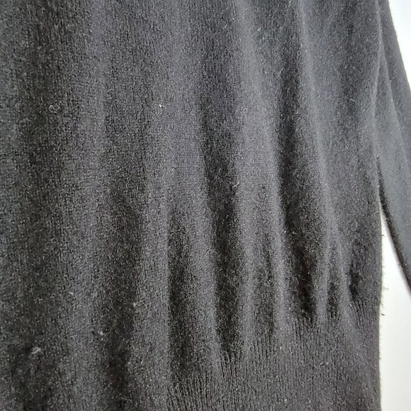 Gap 100% Cashmere Pullover Sweater Round Neck Black Size M - Picture 9 of 9